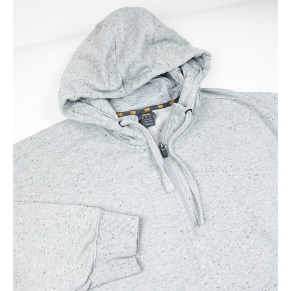 Ariat Rebar Workman Hoodie Sweatshirt Men's 3XL Gray Long Sleeve 1/4 Zip - Picture 1 of 16